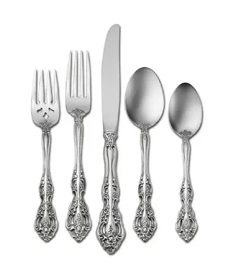 Oneida Michelangelo Stainless Steel Flatware 5 Piece Place Setting Service For 6 • $124.99