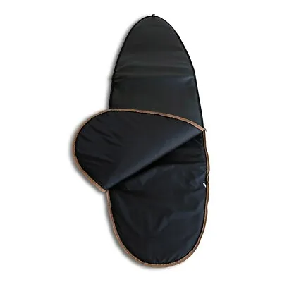Luxe Vegan Leather 6'4 Fish Surfboard Bag 10mm YKK Zips • $129
