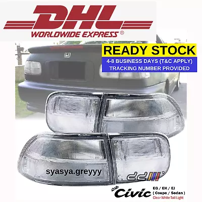  HONDA CIVIC Tail Light Lamp Clear For 2Dr 4Dr Coupe Sedan EG9 EJ 1992-1995 NEW! • $189.46