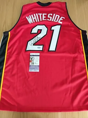 HASSAN WHITESIDE - Miami Heat Signed Jersey With 2 COA's • $99