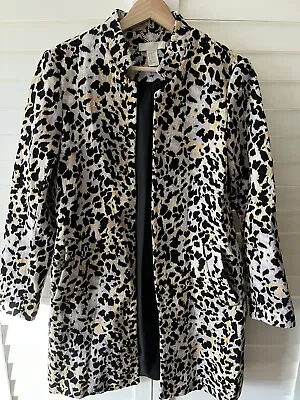 H&M Leopard Print Cotton Jacket Size 8 • $35