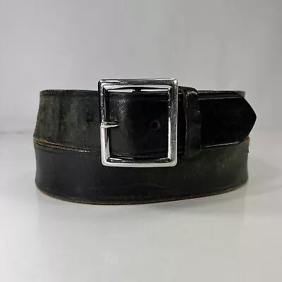 Boston Leather Wide Black Work Belt - Men's Size 40 • $15.20