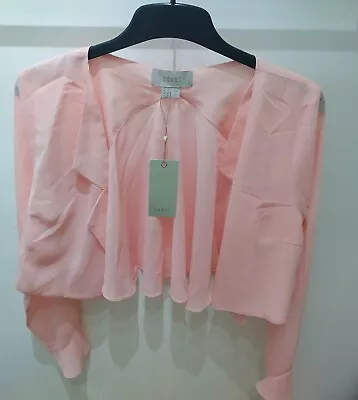 Coast Sheer Jacket/Bolero - Size 10 Pink BNWT • £12