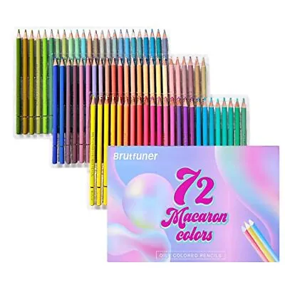 Macaron 72 Pastel Colored Pencils Set Professional Soft Core Coloring Pencils... • $34.65