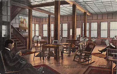 C.1910 Sun Parlor Lizotte Hotel Pass A Grille FL Post Card • $12