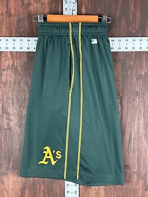Nike Oakland As Athletics Nike Shorts Dri Fit Performance Green Yellow Men’s XL • $35