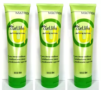 3 Matrix CURL LIFE Defining System 2 EXTRA INTENSE CONDITIONER 8.5 Oz Each (775) • $29.69