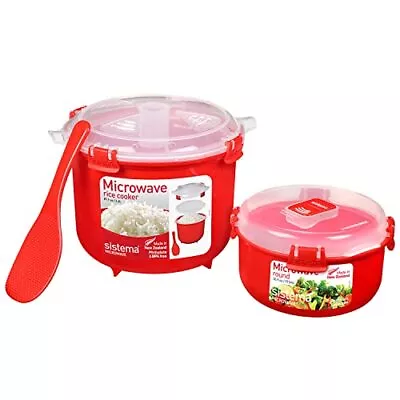 Sistema Microwave Rice Cooker And Steamer Bowl For Vegetables With Steam Release • $40