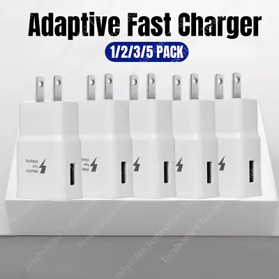 Adaptive Fast USB Wall Charger US Block Power Adapter For Samsung S22 S10 S9 Lot • $7.65