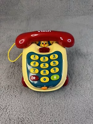 VTech Vintage Pull And Play Talking Musical Numbers Telephone English & Spanish • $29.99