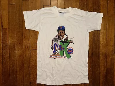 Vintage 1989 Dwight Gooden Shirt NY Mets Sz 14-16  Caricature Single Stitch MLB • $20