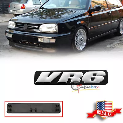 Chrome VR6 Car Bumper Grille Emblem Badge Decal Sticker For VW Jetta Golf etc • $8.99