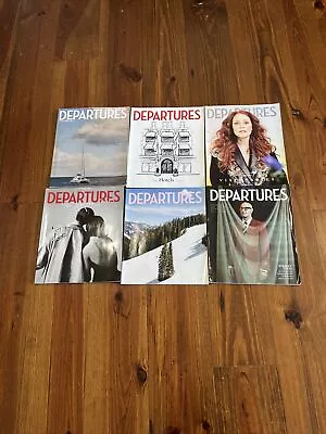 Lot Of 6 NEW DEPARTURES Magazine Winter Escapes Hotel Issue Julianne Moore • $14.50