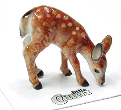 ➸ LITTLE CRITTERZ Forest Animal Miniature Figurine Deer Fawn Ophrah  • $13.01