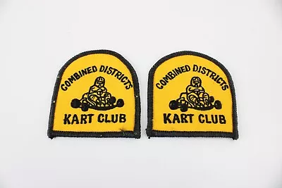 Pair Of Vintage Combined Districts Kart Club Patches • $25