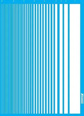 Xtradecal XPS2 Parallel Stripes White Multi Scale Decals • £5.21