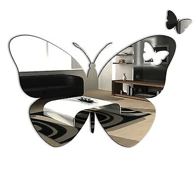 £6.23 • Buy Butterfly Acrylic Mirror - Home Bathroom Bedroom Children Wall Shatterproof