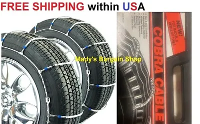 1022 Cobra Cable Chain Vehicles Truck Bus Cable Tire Chains Snow Or Ice Covered • $29.99