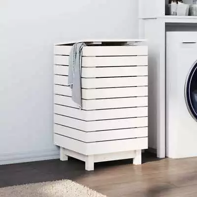 44x44x76  Cm Wooden Laundry Clothes Bathroom Basket Storage Wash Bin Hamper • $197.95