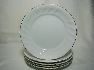 Set Of 5 Mikasa Wedding Band Dinner Plates L9708 Fine China (2 Of 2) • $39.99