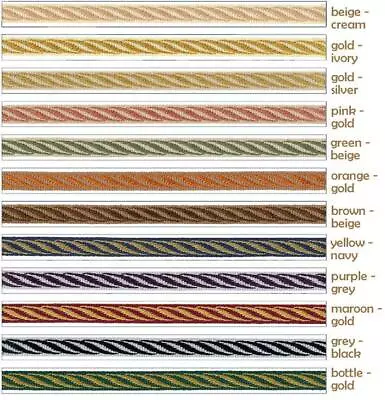 11mm Trim Braid Gimp - Upholstery Soft Furnishing Edging Lampshade Craft • £0.99