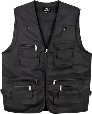 Fisherman Vest Waistcoat Multi Pockets Gillet Vest Jackets Work Wear Body Warmer • £19.99