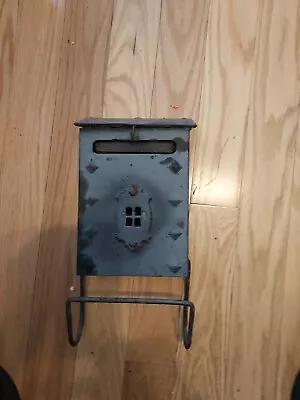 Vintage Steel / Cast Iron Mailbox -for Wall With Newspaper Holder  & Letter Slot • $12.95
