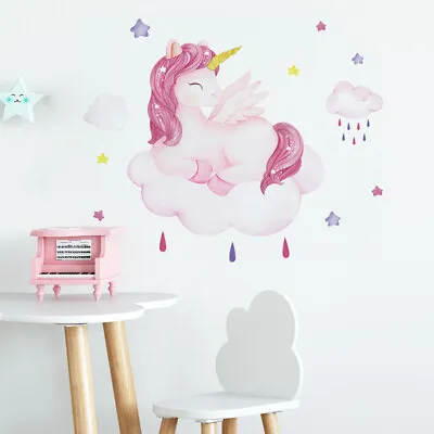 £5.89 • Buy Removable Lovely Unicorn Wall Sticker Decal Girl Kids Baby Room Mural