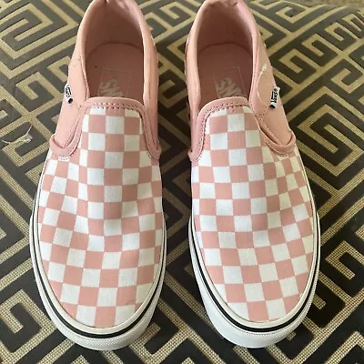 Vans Slip On Pink / White Checkered Women 8.5  • $14.50