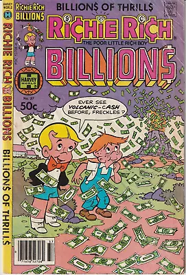 Richie Rich Billions #37  Volcano Cover  Harvey  1980 • $1.59