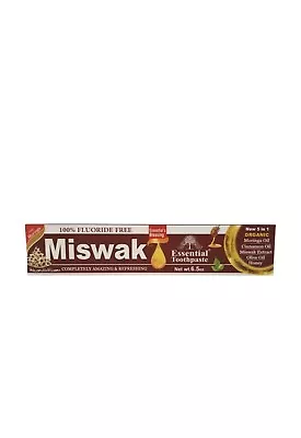 Miswak Toothpaste Organic With Moringa & Olive Fluoride Free Vegan 5 IN 1 6.5 OZ • $6.80