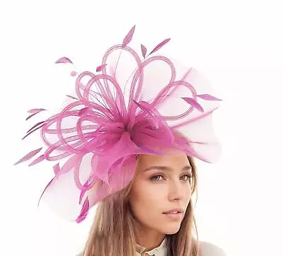 Magenta Dark Pink Hatinator Fascinator Royal Ascot Kentucky Derby Melburne • £120