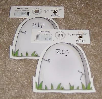 My Mind's Eye Themed Diecut Lot Of Two...Frame Ups Fill Ins  Halloween Headstone • $1.79