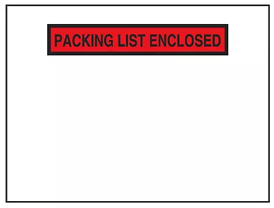 Packing List Envelopes - 4 1 ⁄2  X 6   U-Line S-8088 Super Stick Qty 100 • $5.99