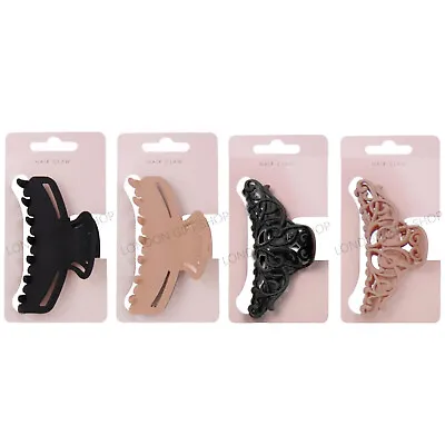 Large Butterfly HAIR CLIPS Salon Hairdresser Clamps Claw Grip Black 10cm UK  • £5.99