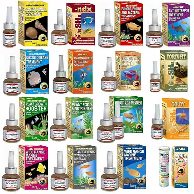 £7.50 • Buy ESHa Aquarium Fish Tank Treatments Gastopex Heximata Gdex NDX 2000 Exit Optima