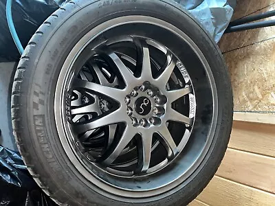 JNC 18x8 +27mm Rims And Michelin Pilot Sport A/S 3 Plus (245/45ZR18/XL) Tires • $400
