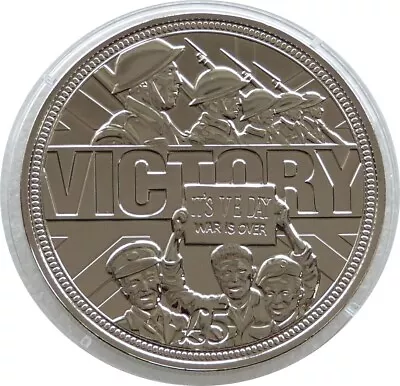 2015 Guernsey VE-Day 70th Anniversary BU £5 Five Pound Coin Uncirculated • £3.20