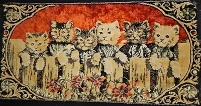 Vintage Cats Kittens Tapestry Wall Rug • $12