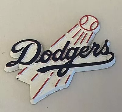 Vintage Mlb Baseball Los Angeles Dodgers Rubber Fridge Magnet Standings Board • $11.99