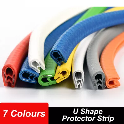 1-5M Car Door Boot Edge Protector Strip Trim U Shape Guard Seal Rubber 7 Colours • £137.75