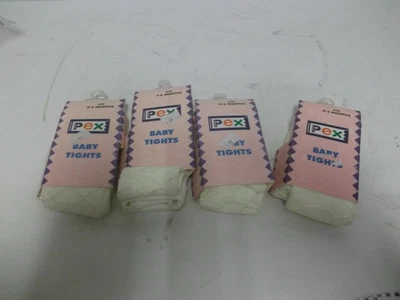 £10.50 • Buy 4 Pairs Of Baby Girls Ivory Tights Age Newborn  Brand New PEX