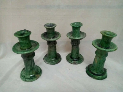£62.37 • Buy Handcrafted Tamegroute Green Glazed Pottery 20 Cm, Moroccan Bougeoir Tamegroute