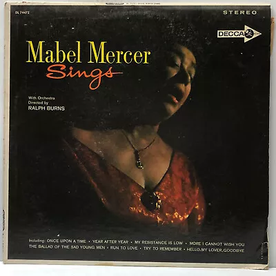 Mabel Mercer-Sings-Decca 74472-STEREO RALPH BURNS • $9.99