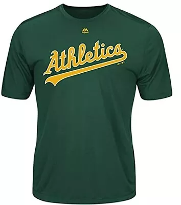 Oakland Athletics Mens  Majestic Evolution Cool Base MLB A's Baseball Tee - NEW • $21.99