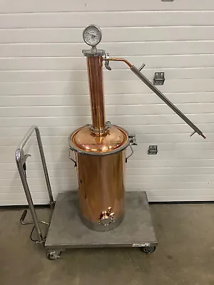 Solid Copper Pot Still 13 Gallon 3  Triclamp Moonshine Distiller Whiskey Dents • $600