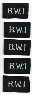 Lot Of 5 British  Vintage R.a.f. Country Shoulder Tabs/patch - B.w.i.  (mp 4743) • $2