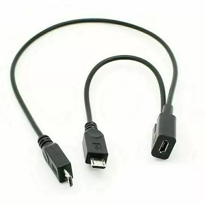 ChenyangMicro USB Female To 2 Micro USB Splitter Charge Cable 5Pin Cable • $5.32