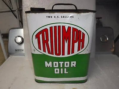 Original Triumph Motor Oil Can 2 Gallon • $100