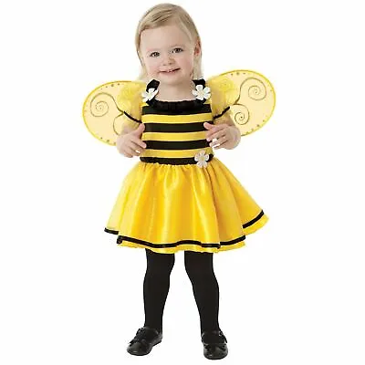 £17.47 • Buy Cute Girls Toddler Bumble Bee Baby Bug Fancy Dress Costume Book Week + Wings